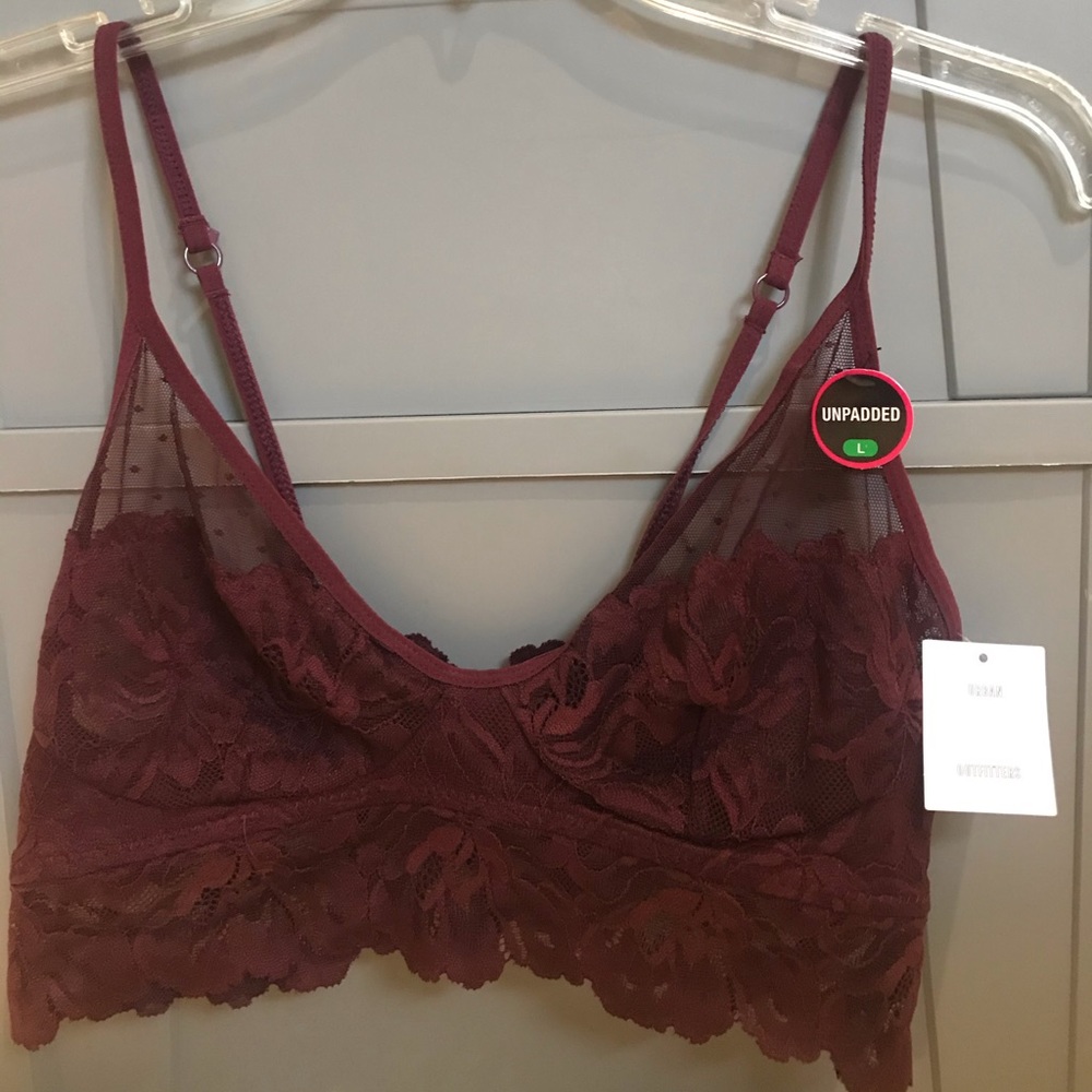 Burgundy Urban Outfitters Bralette